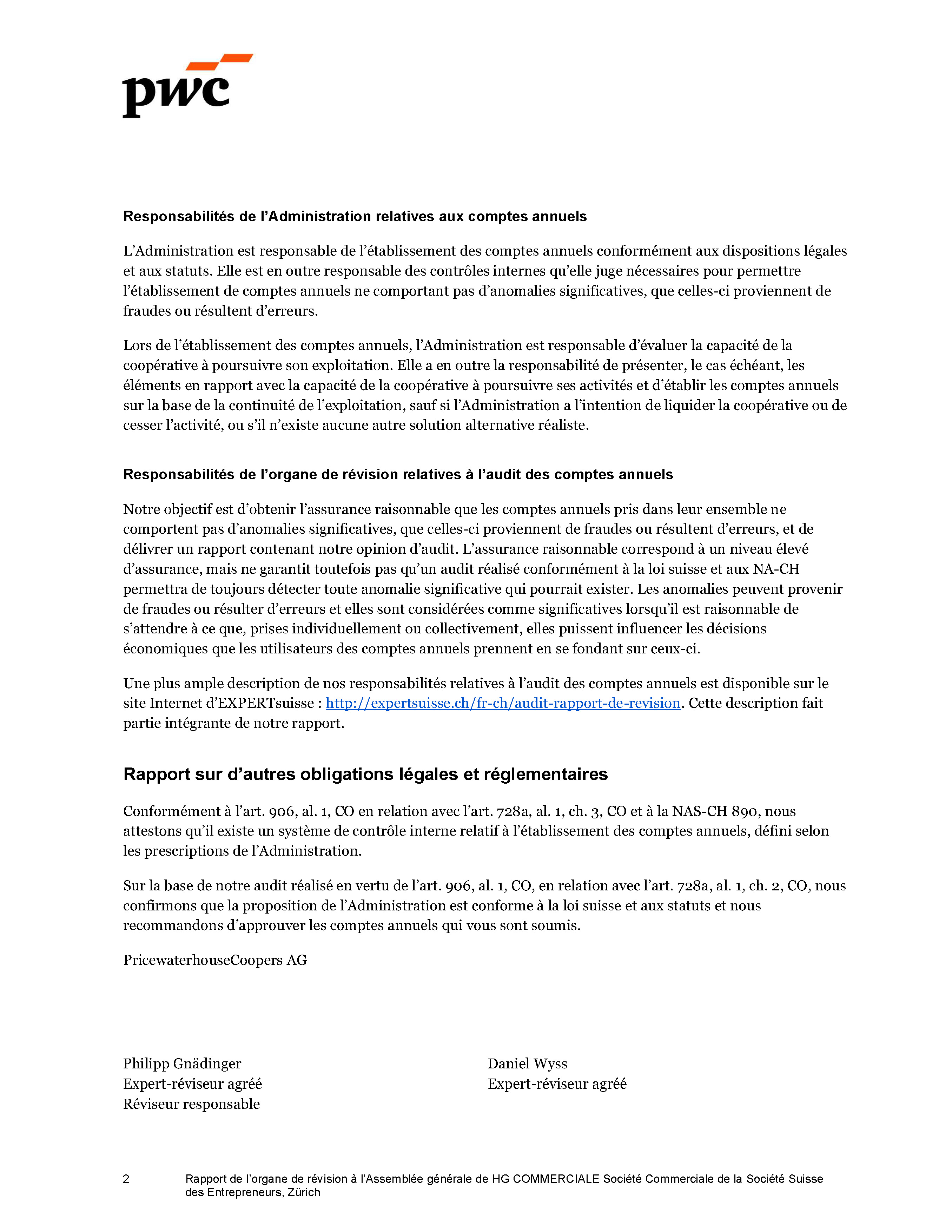 HGCG Einzel Revisionsbericht 2025 FR Seite 2