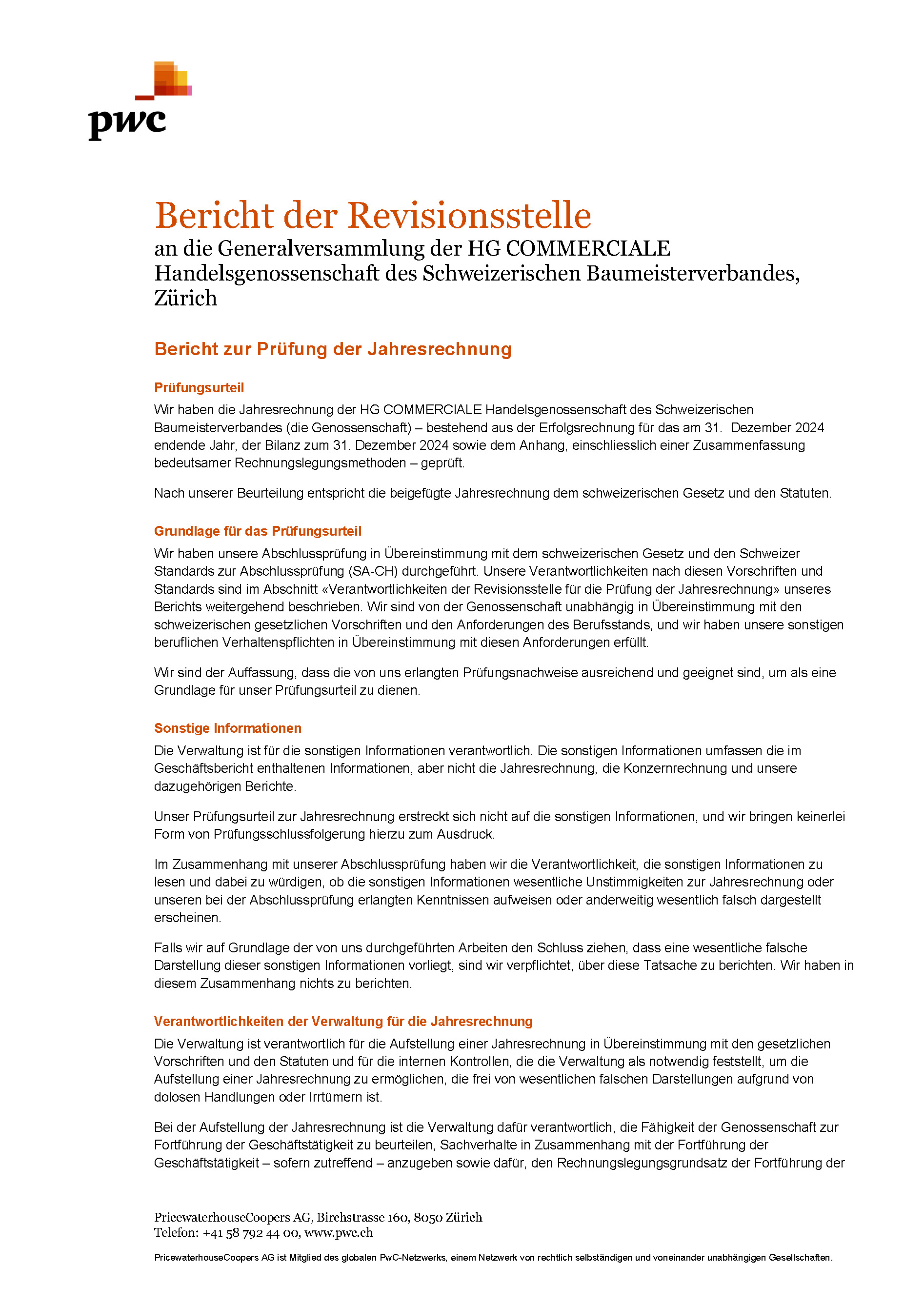 Revisionsbericht HGC 31.12.2024 Einzel S.1