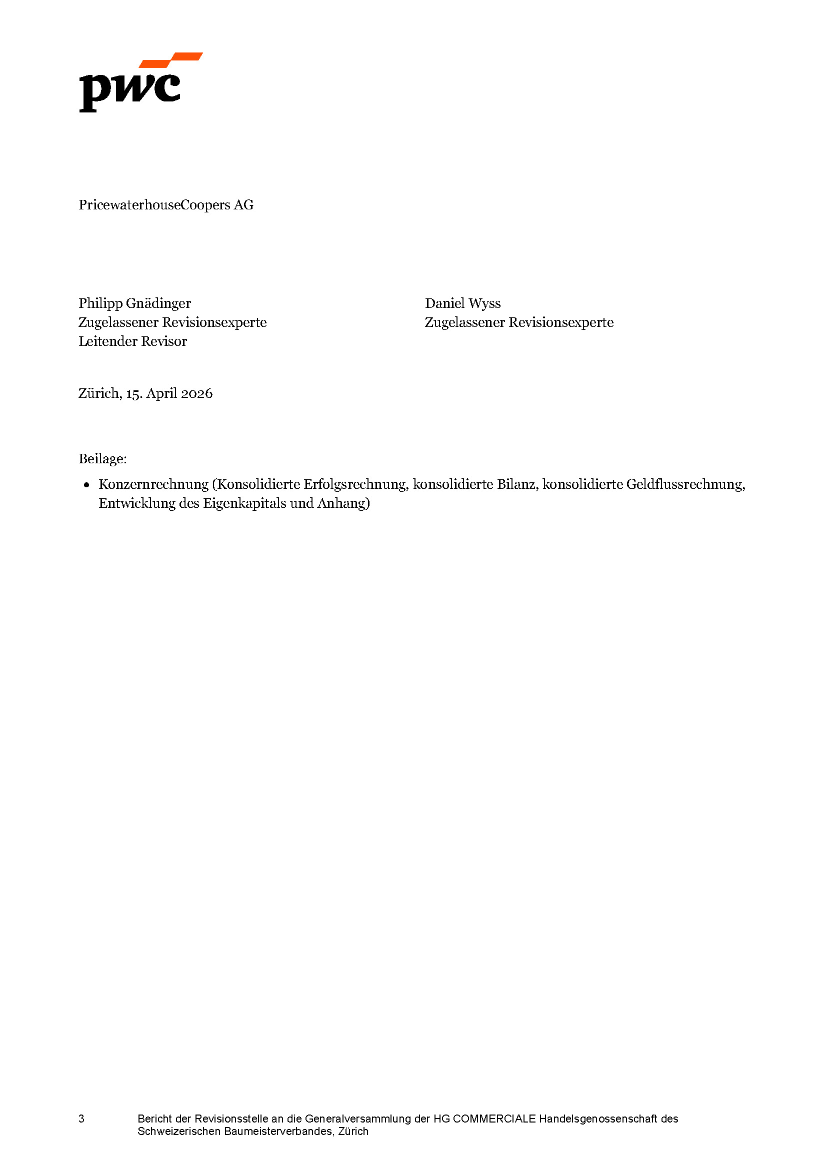 Revisonsbericht HGC Group 2025 Seite 3
